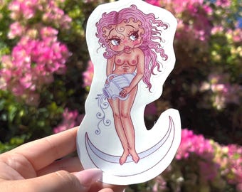 Aquarius Betty Boop 5.5 in‘’ Vinyl Sticker