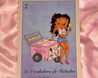Betty Boop Lotería - La Vendedora de Helados