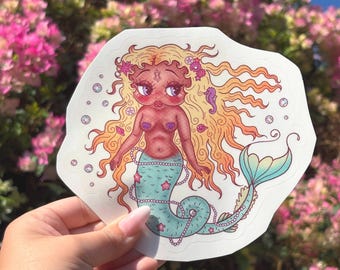 Pisces Betty Boop 5.5 in‘’ Vinyl Sticker