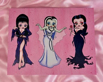 Betty Boop - Elvira, Mortica Adams, Lily Munster