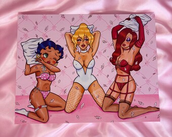 Sleepover Party mit Betty Boop, Jessica Rabbit, Holli würde