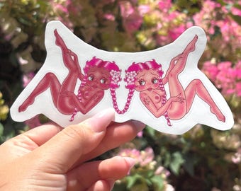 Gemini Betty Boop 5.5 in‘’ Vinyl Sticker