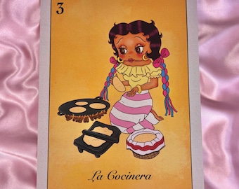 Betty Boop Lotería - La Cocinera