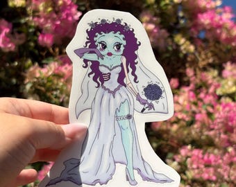 Corpse Bride Betty Boop 5.5 in‘’ Vinyl Sticker