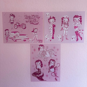 Betty Boop 3 Print Bundle