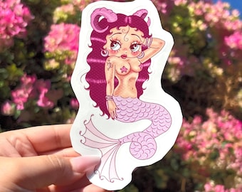 Capricorn Betty Boop 5.5 in‘’ Vinyl Sticker