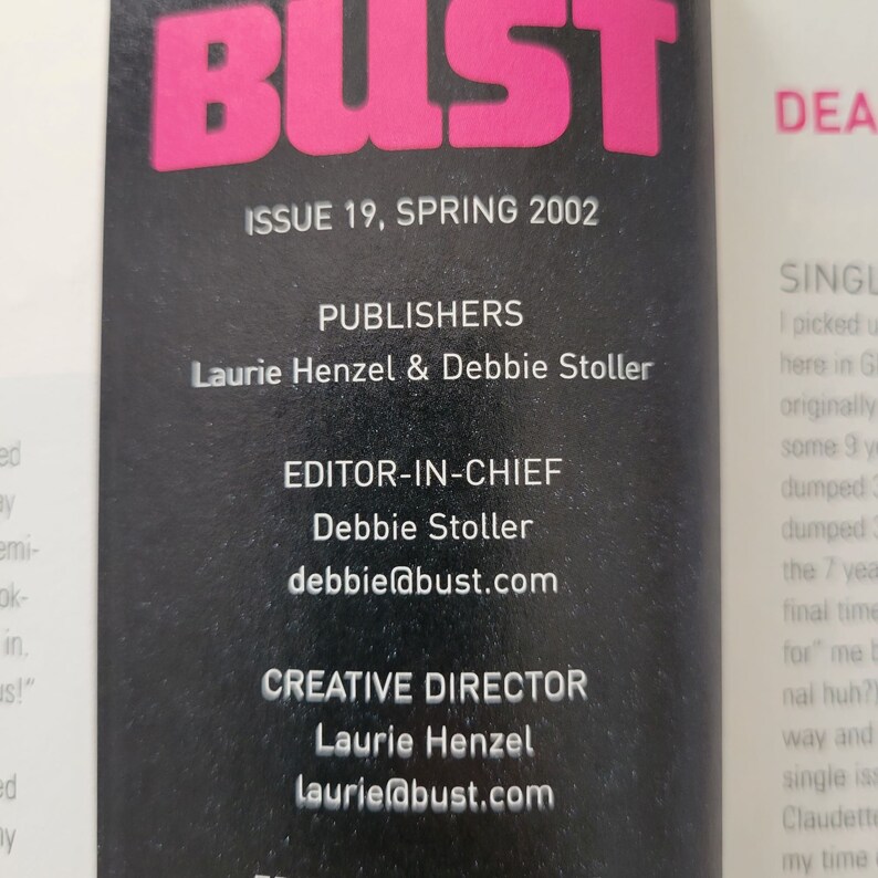 Vintage Bust Magazine Lili Taylor Cover Fight Like a Girl Issue 19 ...