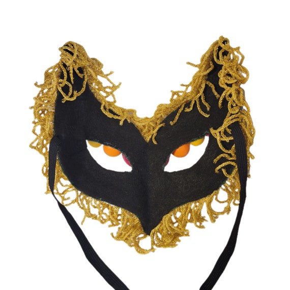 Vintage Handmade Fruit Masquerade Mask Carnival M… - image 2
