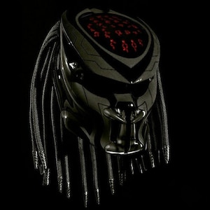 Top Predator Motorcycle Helmet The Dark Line (DOT And ECE Approved)