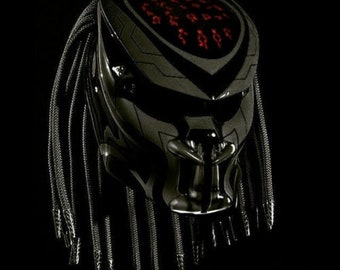 Top Predator Motorcycle Helmet The Dark Line (DOT And ECE Approved)