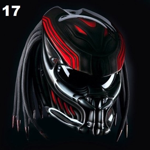 black motorcycle helmet with red face shield 1Storm Full Skull King + One Extra Clear Shield: HJK311 Glossy / M(55-56 cm 21.7/22.0 Inch ) and a channelled EPS breath deflector PRE-OWNED KBC HELMET DEVIL RED