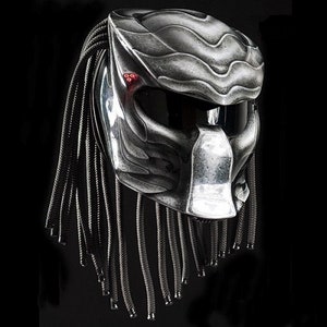 Custom Predator Motorcycle Helmet Water Style (DOT And ECE Approved)