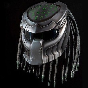 Custom Predator Motorcycle Helmet Style (DOT And ECE Approved)