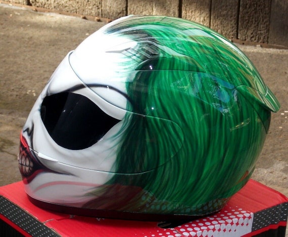 Custom Motorcyle Helmet Airbrush Clown Hair Green Style (DOT and ECE Approved) - Etsy Custom Motorcyle Helmet Airbrush Clown Hair Green Style (DOT and ECE Approved) - Etsy