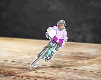 Downhill Mountain Bike Sticker