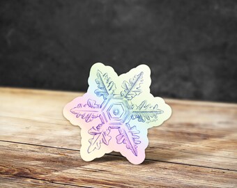 Holographic Snowflake Sticker