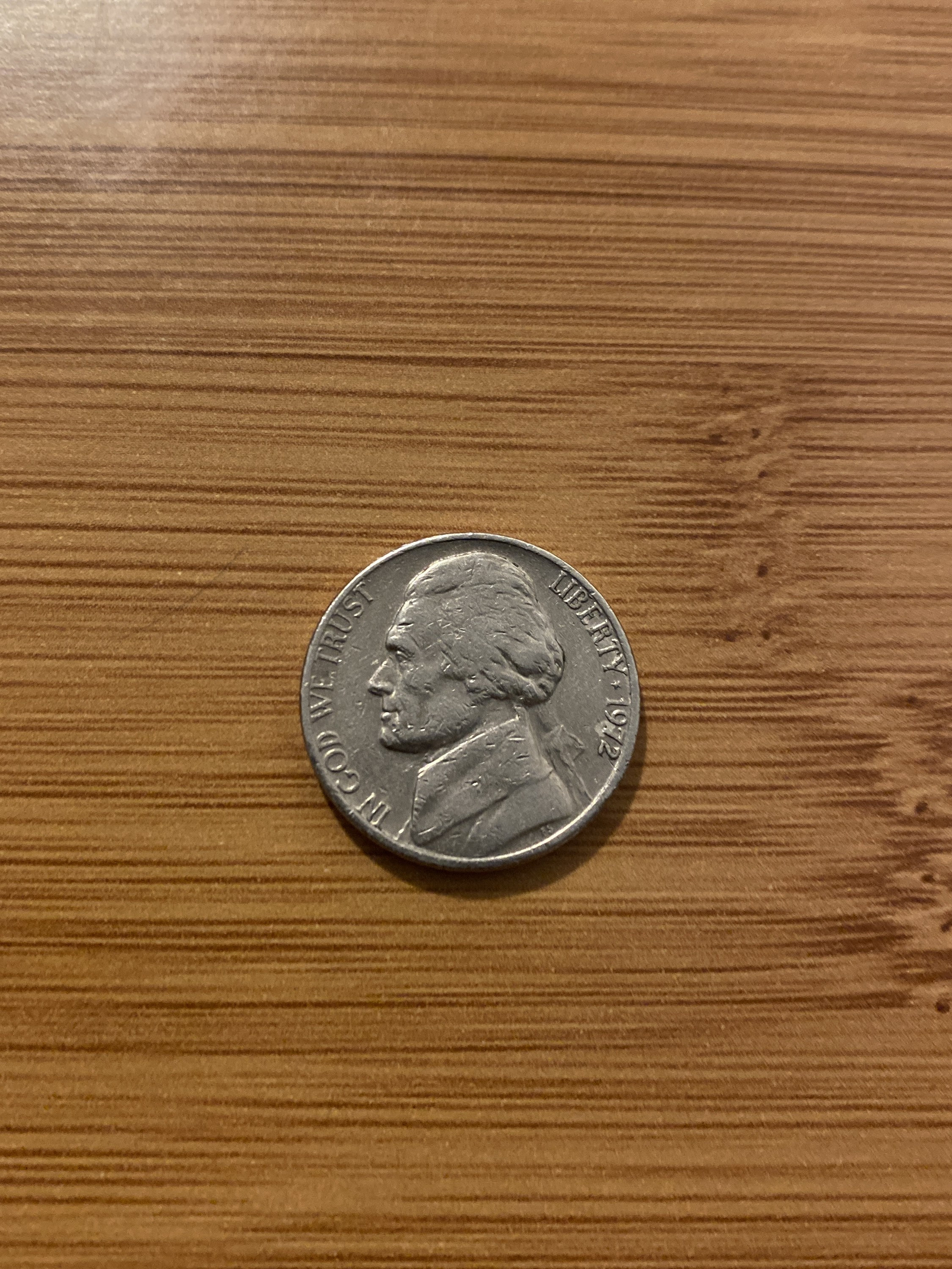 1972 S Nickel With Losing Part Of Plate Value Error - n6gfanq