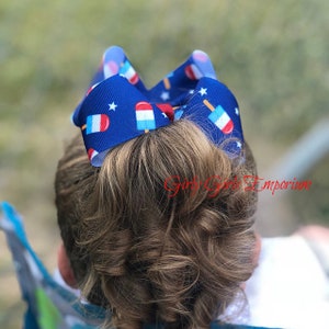 READY TO SHIP Popsicle Nylon Headband, Red White and Blue Nylon Headband, Fourth of July Nylon Headband, 4th of July Nylon Headband, Stars