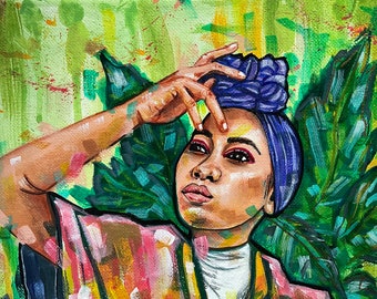 THIRD EYE- Original Acrylic Painting 8x10 (One of a kind)