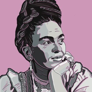 Frida Khalo Portrait 8x10 Digital Print