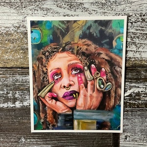 ERYKAH BADU- Digital Art Print 8x10