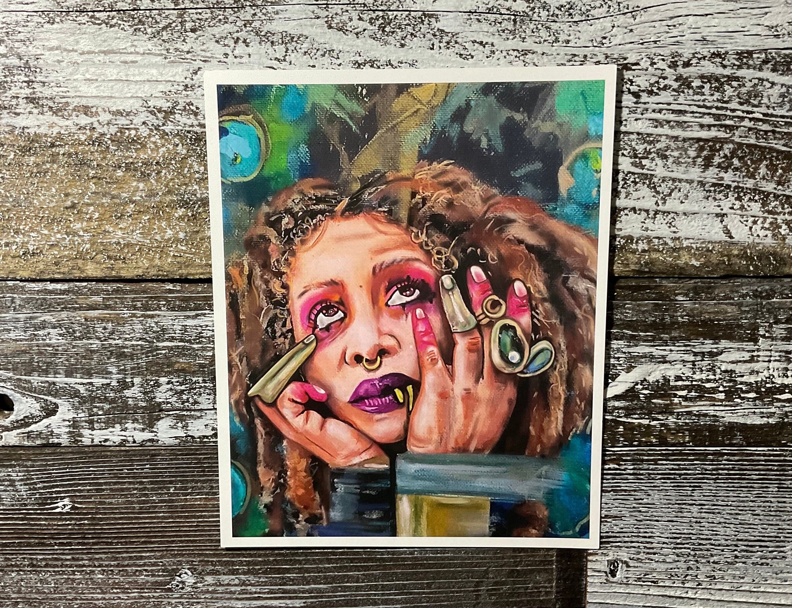 エリカ・バドゥ - デジタルアートプリント 8x10 - Etsy 日本, image size:2707x2078