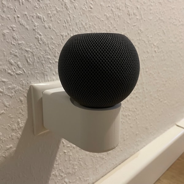 Homepod Mini Halterung für die Wand | Steckdosenbefestigung Smart Home | Edles Design mit praktischem Nutzen | bessere Internetverbindung