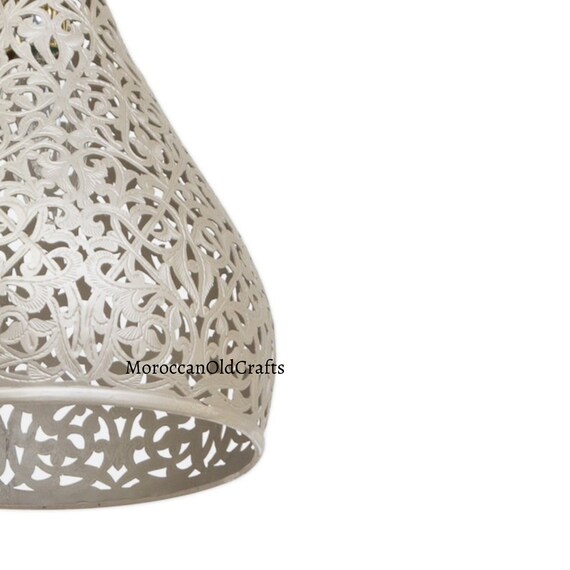 White moroccan light on sale shade