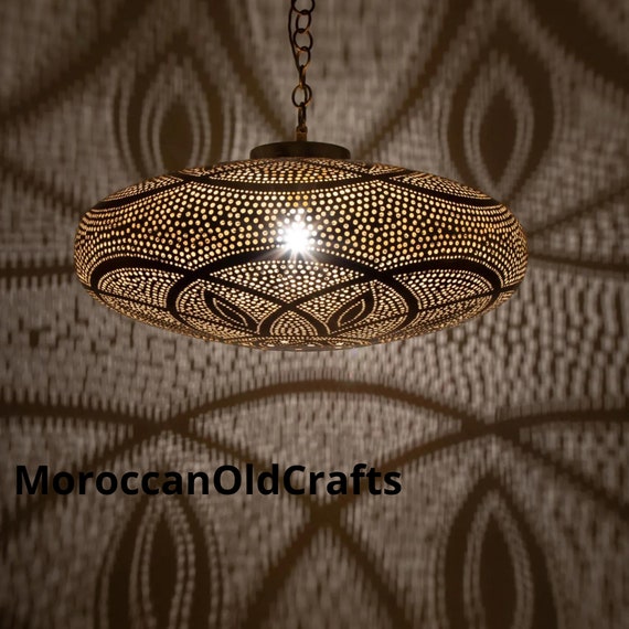 Artisan Copper Pendant Lamp handcrafted Brass Hanging Light
