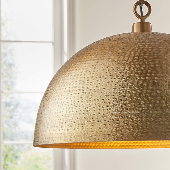 Hammered brass lamp online