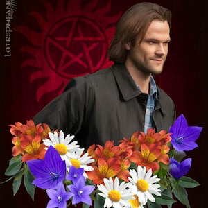 Sam - Supernatural Bouquet- STICKER & PRINT