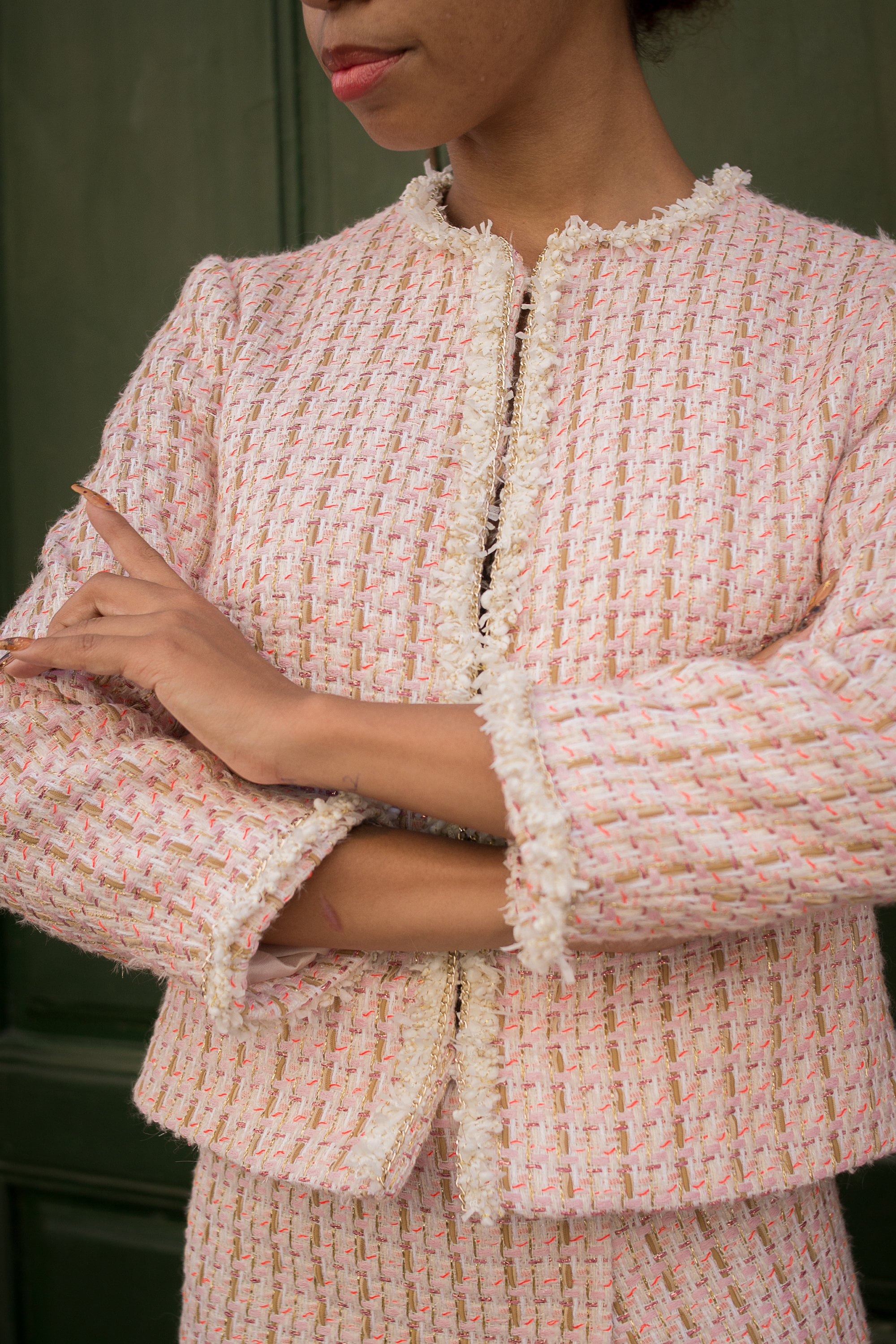 Tweed Jacket, High Quality Wool, Chanel Style - Etsy