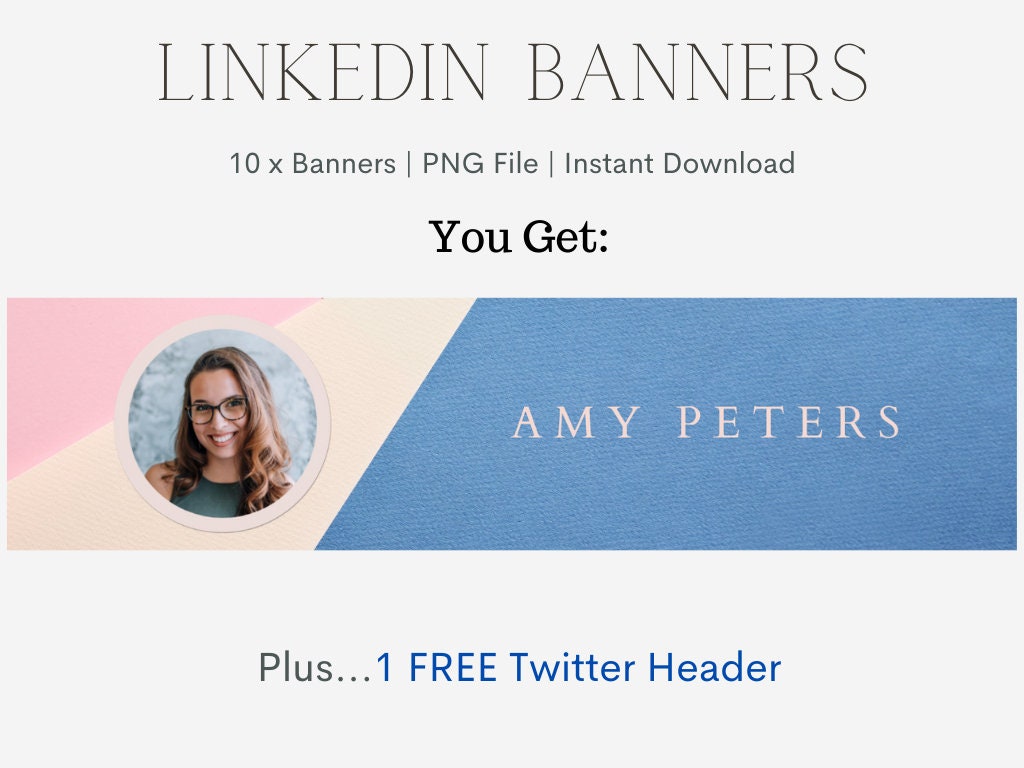LINKEDIN Background Banner for your Professional Linkedin | Etsy