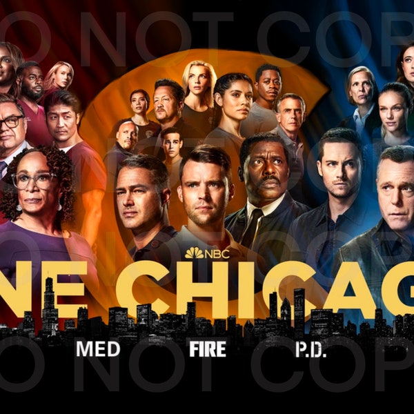 Chicago Med,Fire,PD digitales Design für Sublimationsbecher