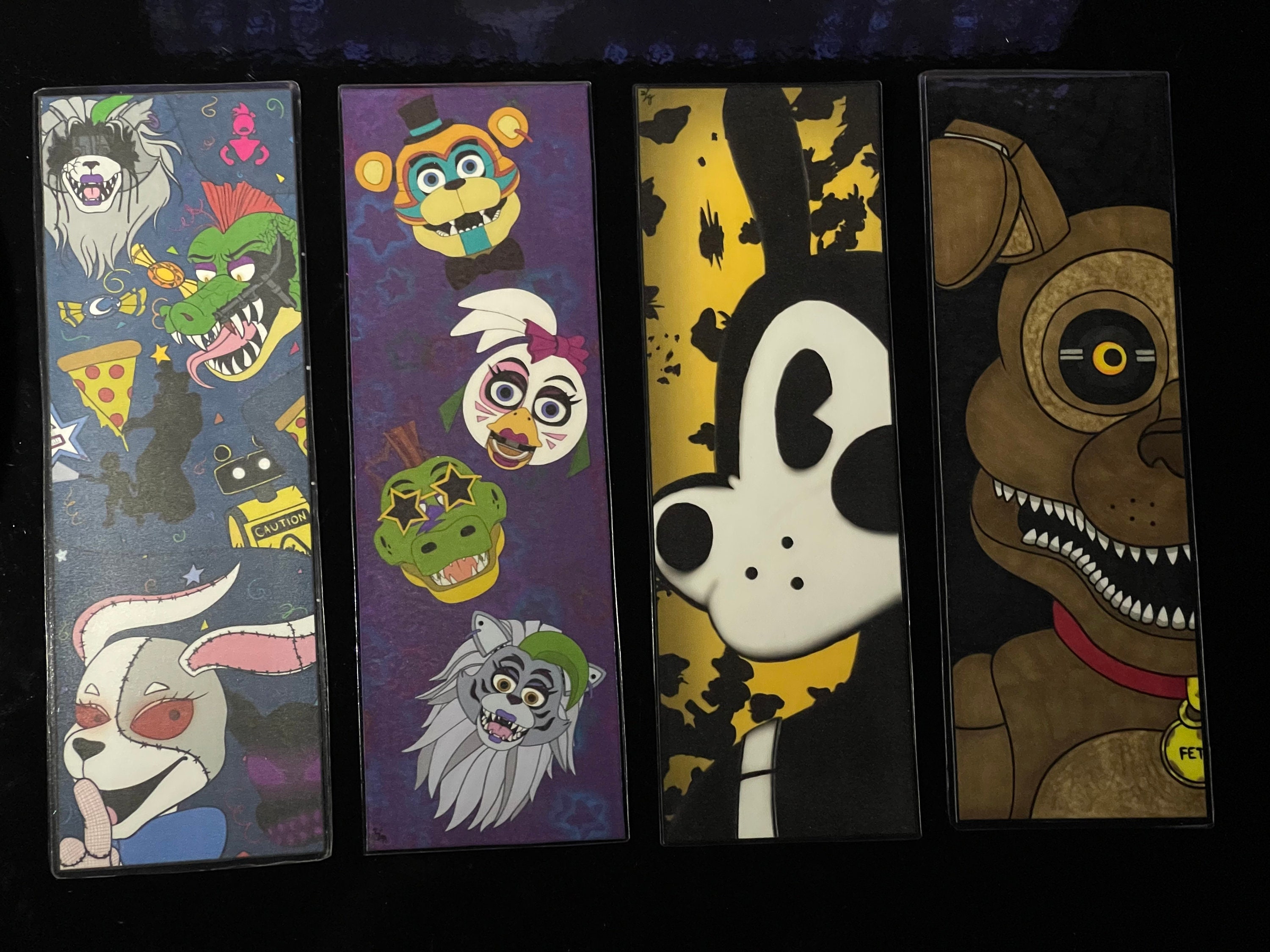 HOUOK FNAF Anime Backpack, 3-Piece Sundrop Moondrop 3D Print Set