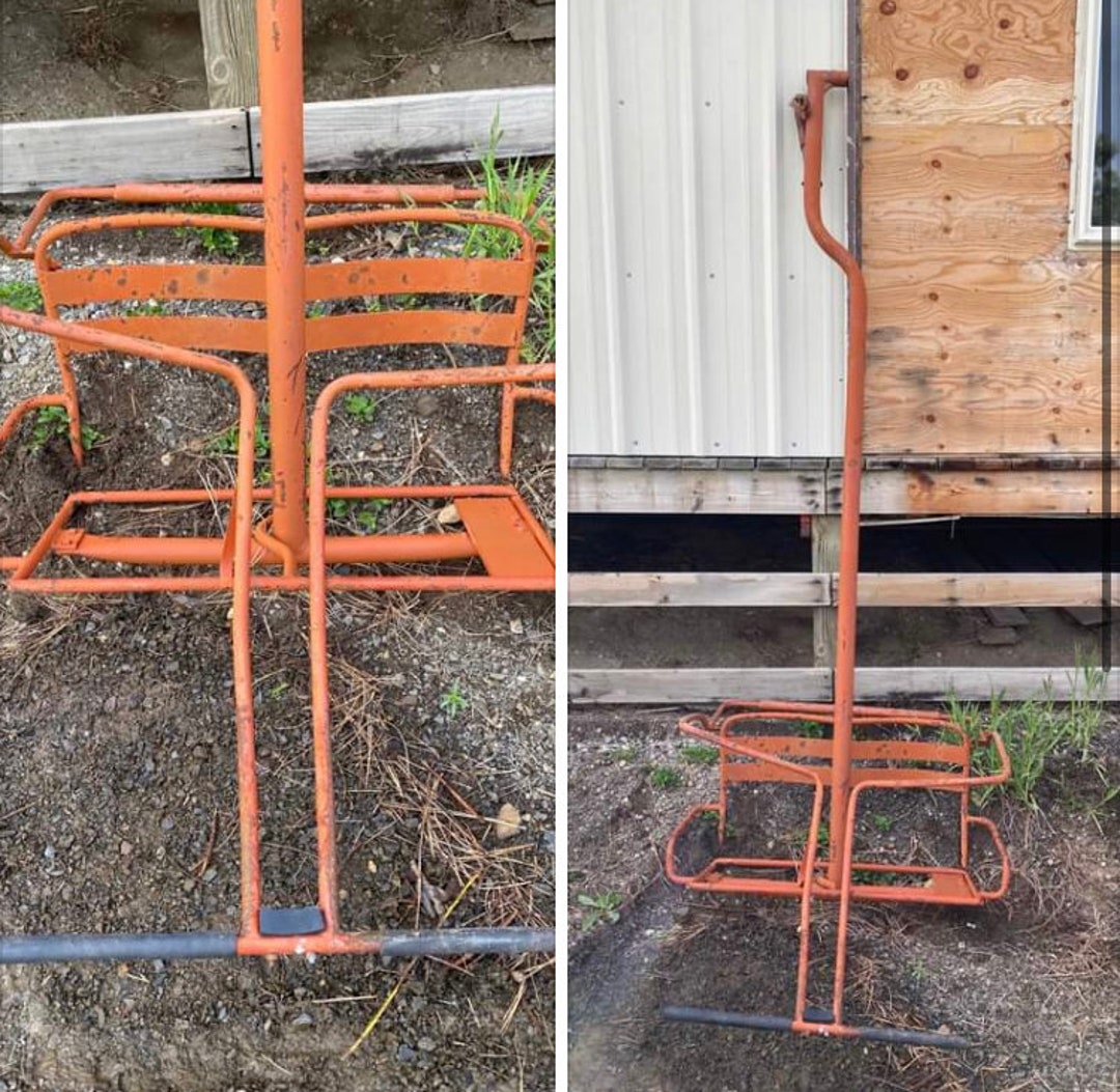 ORIGINAL Brundage Mountain Resort Riblet Ski Lift Chair Restored to