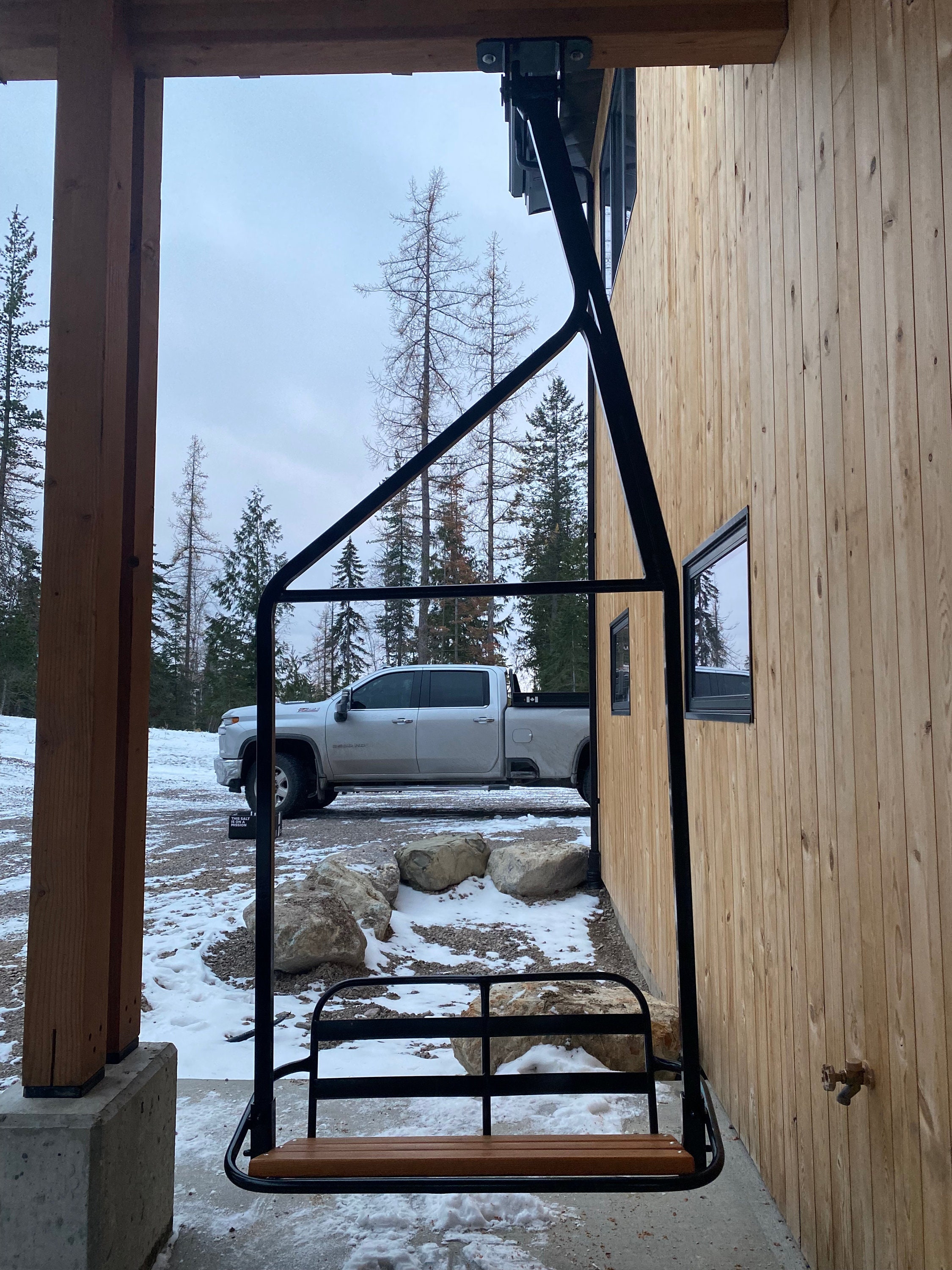 RARE Restored Original Ski Lift Chair From Dollar Mountain Sun Valley