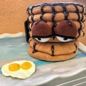 Chocolate Chip Pancake Stack Puppet Pattern - Digital Download - Original Pattern