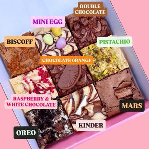 Postal Brownies & Blondies Mixed box - * NEXT dispatch Saturday 20th June*