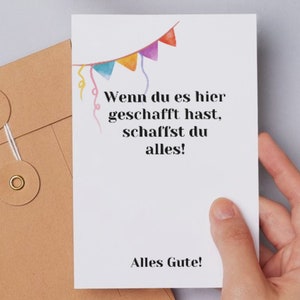 Postkarte Alles Gute: witzige Abschiedskarte für Kollegen zum Abschied