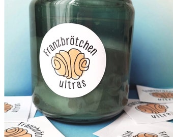 FRANZBRÖTCHEN ULTRAS - runder Sticker aus Vinyl