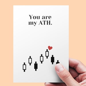 Jij bent mijn All Time High - Ansichtkaart voor (financiële) liefhebbers