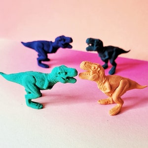 Set van dinosaurus T-Rex gummen