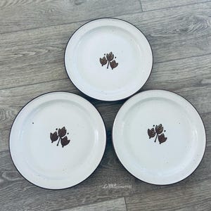 Set of 3 Ingrid Dining Plates by Berkeley House | Mid century |  Japan 1970 |