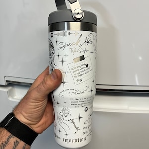 Laser Engraved Taylor Swift Travis KelceTumbler With Handle, Stanley, –  ChiqueCreations