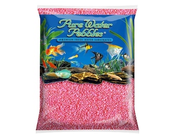 50g Pink Mini Stones Aquarium Fish Tank Gravel Substrate Pebbles Rock Decorative 