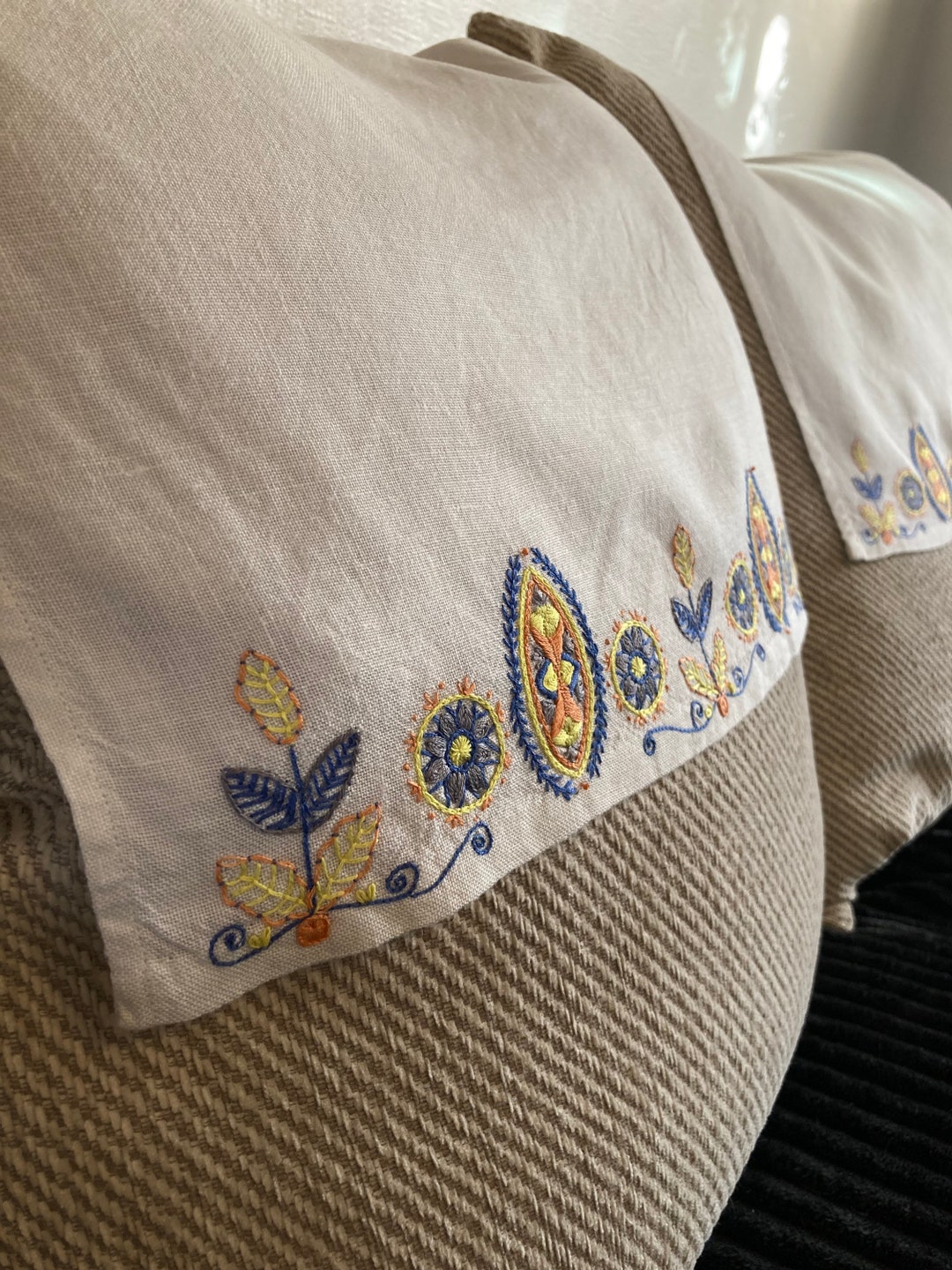 Vintage Chair Covers/ Embroidered Chair Covers/ Furniture Etsy