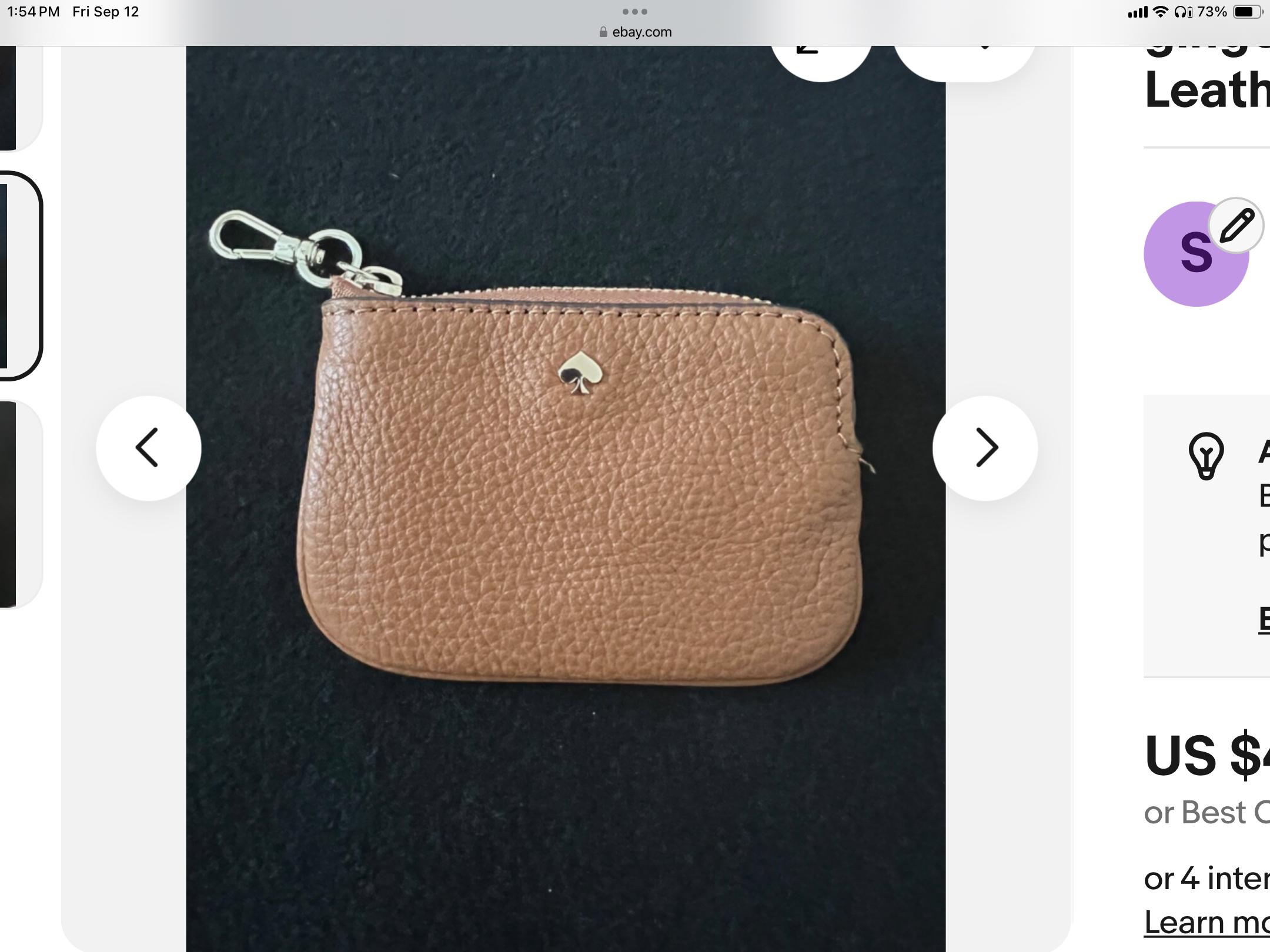 Kate Spade Strawberry Wallet Keychain Kate Spade Coin Purse