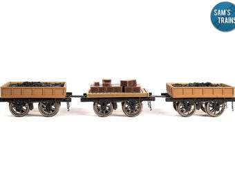Sackpaletten Für Modellbahn OO/HO (1:76) – 6er-Pack, Grau, Unbemalt