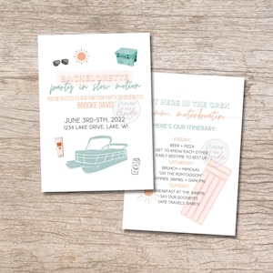 Ponton Bachelorette Bearbeitbare Downloads